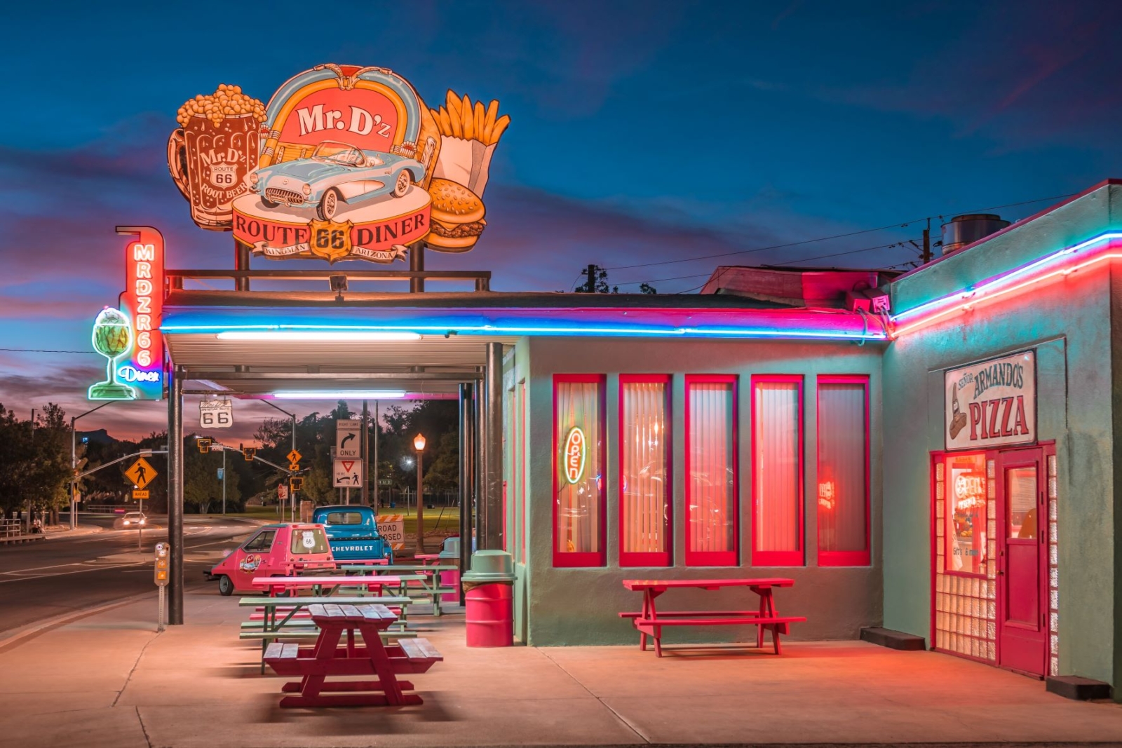 Bar à beira da estrada nos Estados Unidos