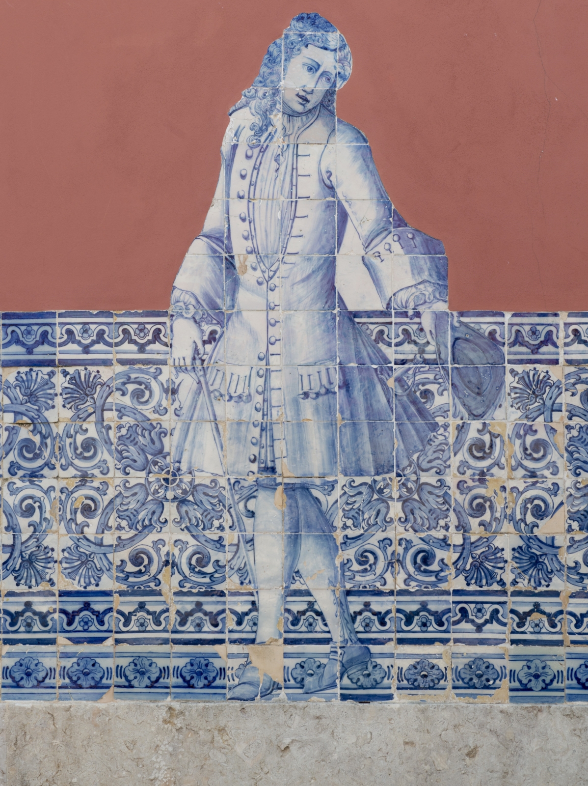 Imagem em azulejo do marquês