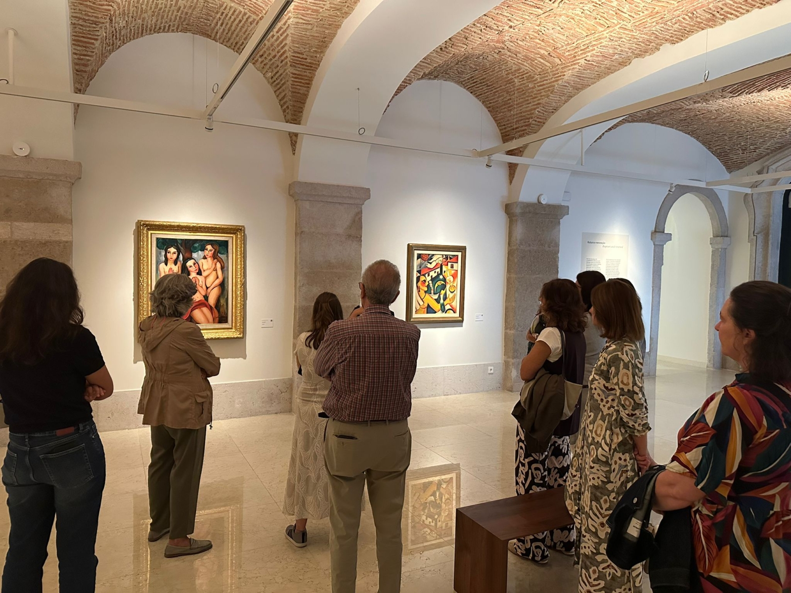 Visitantes no museu